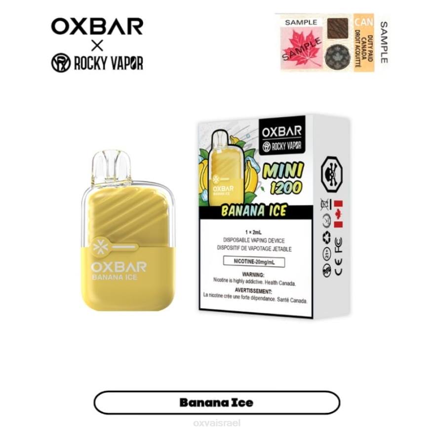 OXVA pods HBRJ23 קרח בננה OXVA OXBAR MINI 1200