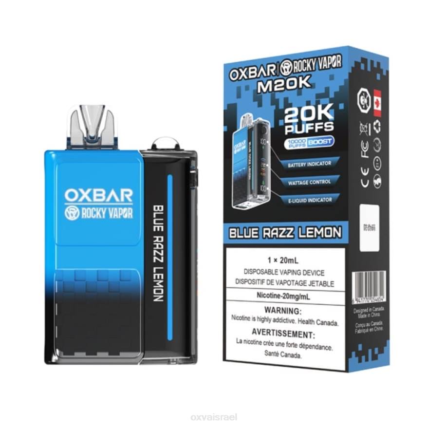 OXVA ישראל HBRJ2 לימון כחול ראז OXVA OXBAR M20K