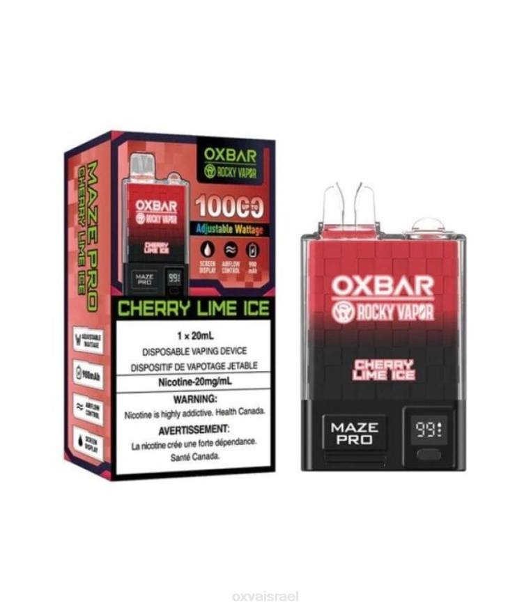 OXVA vape sale HBRJ28 קרח ליים דובדבן OXVA OXBAR MAZE PRO 10000